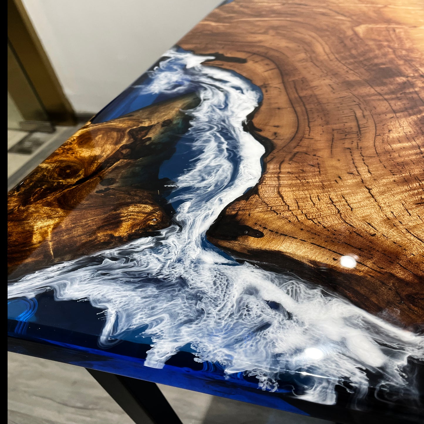 Custom made small size Breakfast Bar Table by window mini bar table