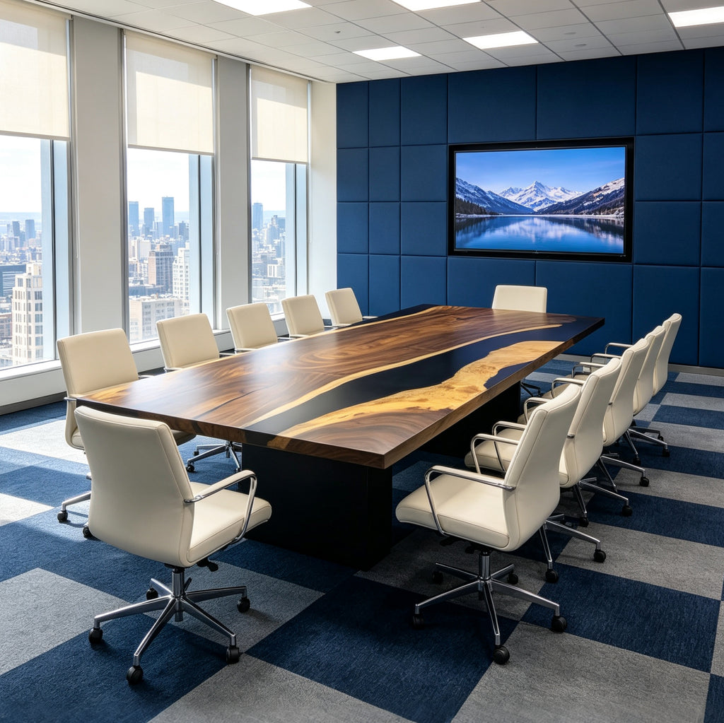 Large meeting room table for 12 big company office table