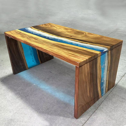 Custom made one of a kind waterfall table