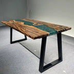 Trapezium Ladder Shape Table Legs 28" height for dining table(6-8 people) - MOOKA FURNITURE