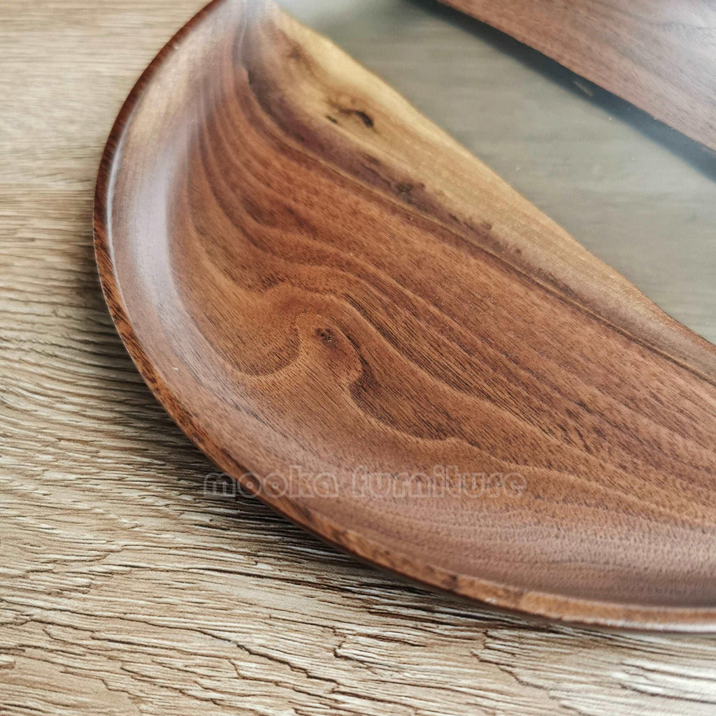 BLACK WALNUT RESIN TRAY FREE SHIPPING MKTY011-24B - MOOKA FURNITURE