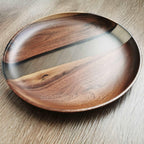 BLACK WALNUT RESIN TRAY FREE SHIPPING MKTY011-24B - MOOKA FURNITURE