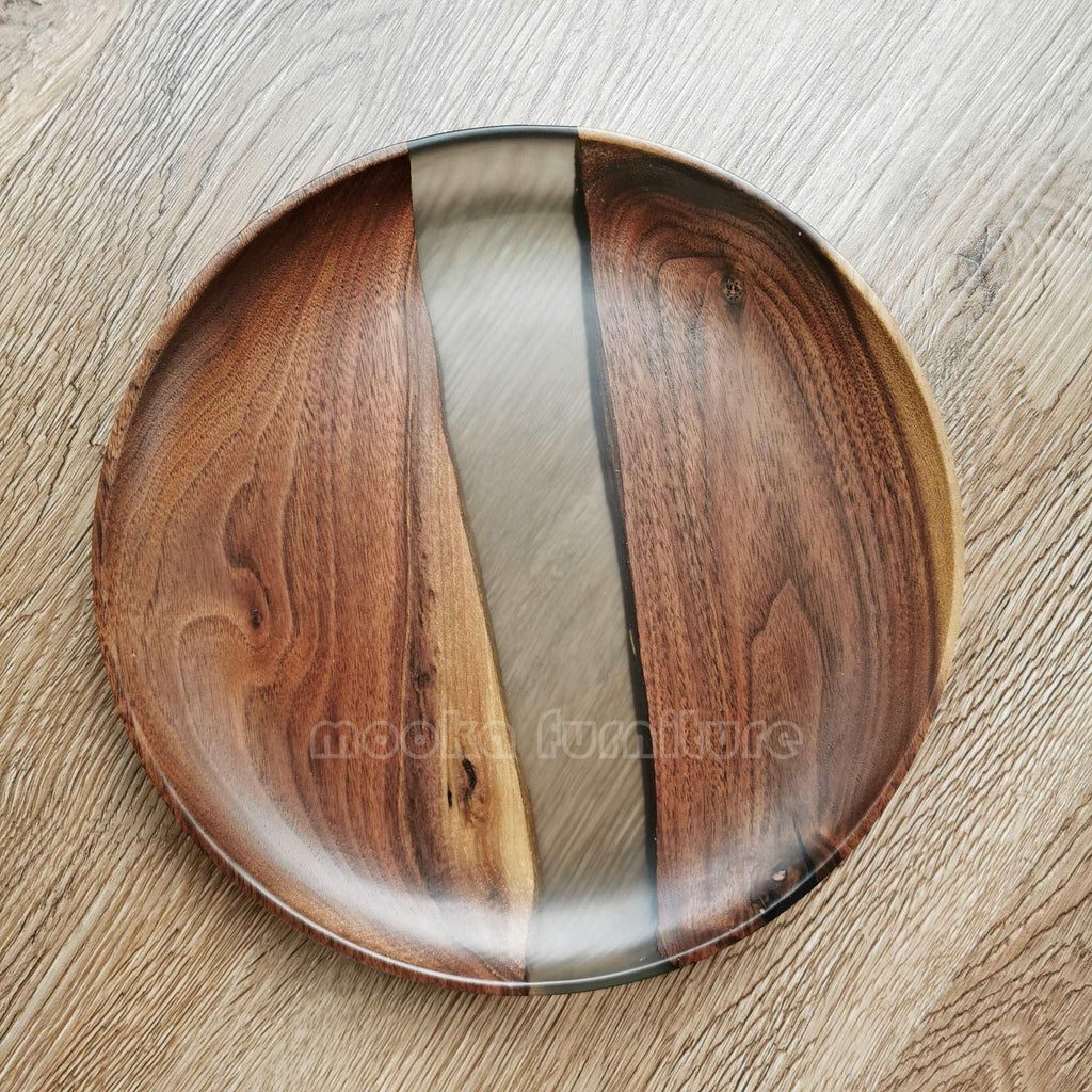 BLACK WALNUT RESIN TRAY FREE SHIPPING MKTY011-24B - MOOKA FURNITURE
