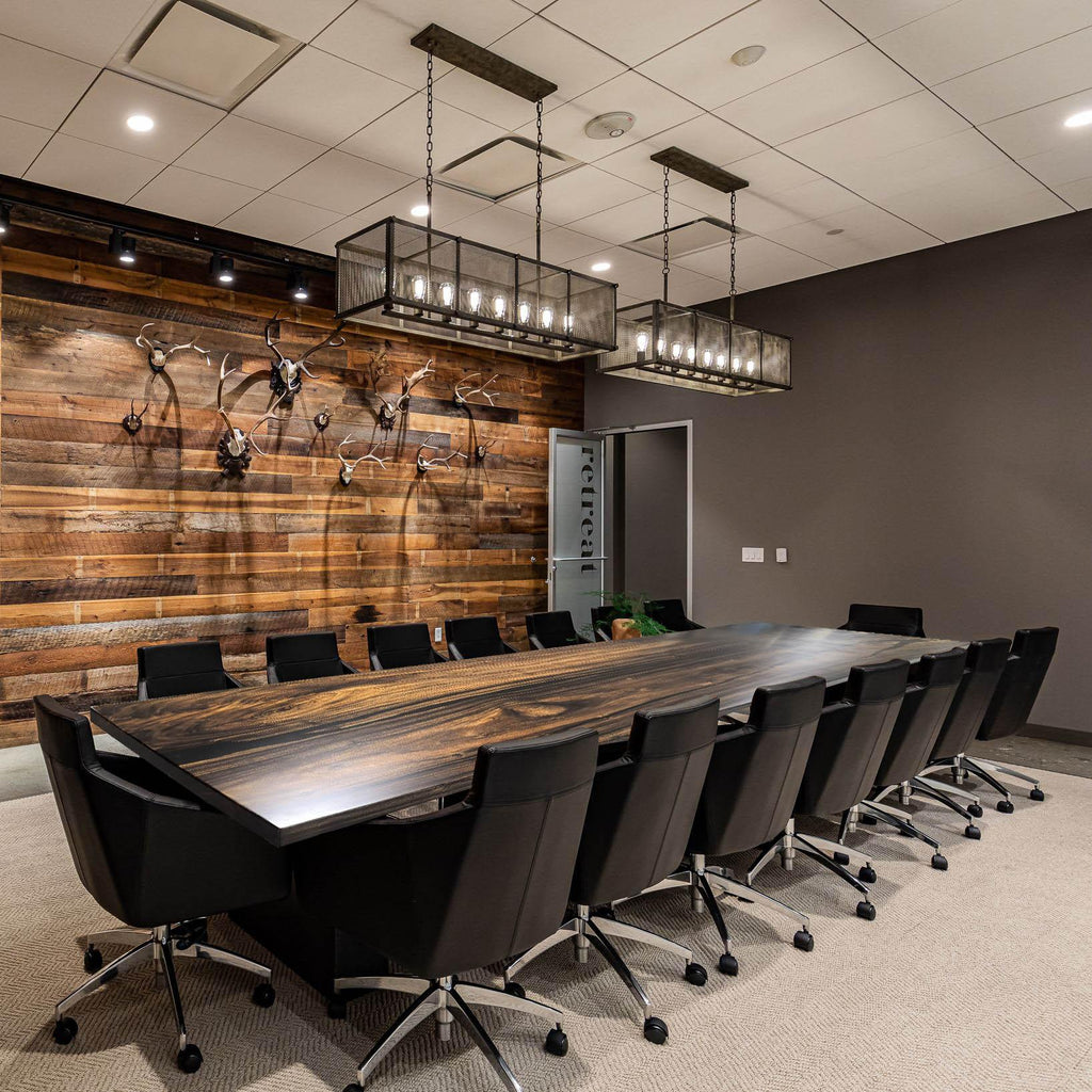 12ft Large conference table for 14 people in meeting space boardroom table - MOOKA FURNITURE