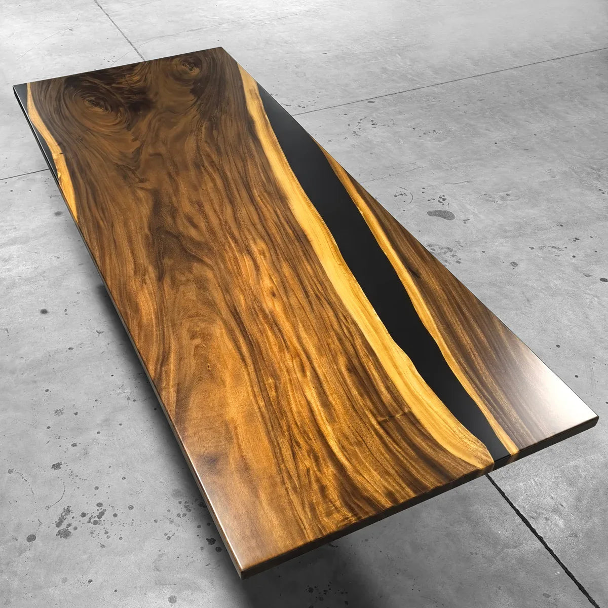 One-piece rich wood grain big family dining table for 10-12 people - MOOKA FURNITURE