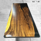 Resin Wood Dining Table - MOOKA FURNITURE