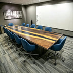 Custom made ready to ship 12ft boardroom table conference table for 12 people