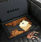 Boutique serving tray kitchen Cheese epoxy wood Board with handles best gift with gift box - MOOKA FURNITURE