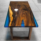 River table home office desk with solid wood legs writing desk computer desk study desk - MOOKA FURNITURE