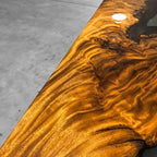 Luxury river table one piece wood dining room table for 8-10 person luxurious homes - MOOKA FURNITURE