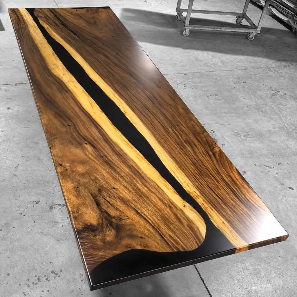 12-14 person conference table 145inch solid wood river table boardroom table - MOOKA FURNITURE