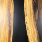 144 inch long large size for 14 person solid wood black epoxy river table 12 feet long communal dining table - MOOKA FURNITURE