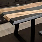 Custom made table top 96” X 42” (Gold Camphorwood 11) for Wayne Cass - MOOKA FURNITURE