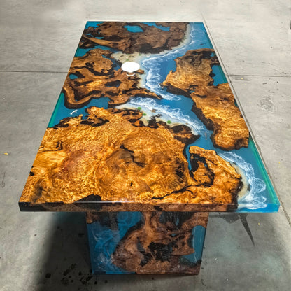 "Ocean's Embrace " Executive table Art Table