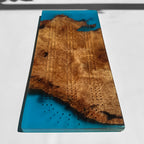 Unique Custom Handmade Luxury burl wood epoxy Cribbage Board