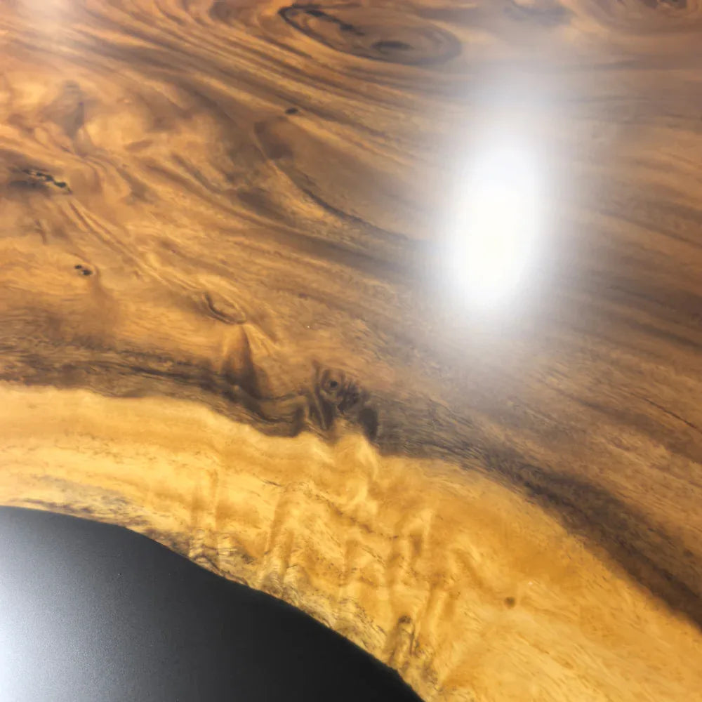 Luxury large size live edge real solid wood dining table 14ft long for 16 people - MOOKA FURNITURE