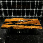 Luxury Italian olive wood river table heirloom table dining table for 8 seats