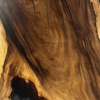 Handmade unique wood epoxy long dining table for 8 seaters - MOOKA FURNITURE