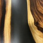 Exquisite exotic wood dining table for 10 seaters unique upscale dining table