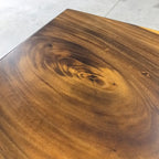 One-piece rich wood grain big family dining table for 10-12 people - MOOKA FURNITURE