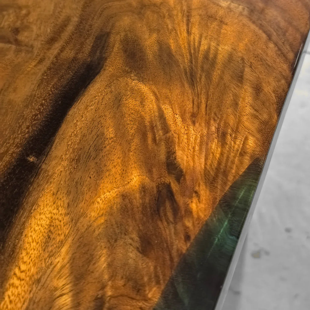 River table home office desk with solid wood legs writing desk computer desk study desk - MOOKA FURNITURE