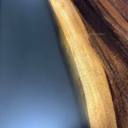 Handmade unique wood epoxy long dining table for 8 seaters - MOOKA FURNITURE