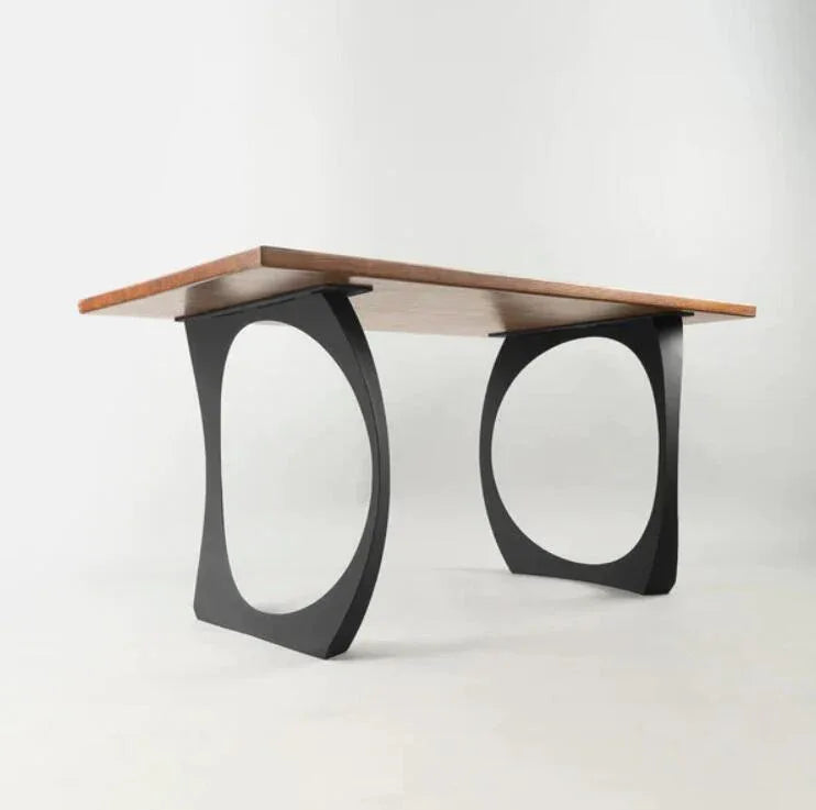 Metal Table Legs - 409 Cleo - 21W, 28H inch - Set of 2 pcs - Flowyline - MOOKA FURNITURE