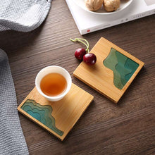 Load image into Gallery viewer, Epoxy wood coaster set of 6 - MOOKAFURNITURE