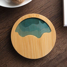 Load image into Gallery viewer, Epoxy wood coaster set of 6 - MOOKAFURNITURE