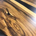 Handcrafted Luxury exotic wood epoxy river table for 8-10 people - MOOKA FURNITURE