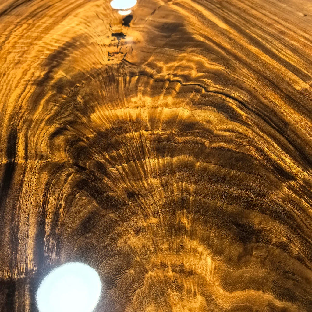 High-end dining table natural one piece wood river table 8-10 person - MOOKA FURNITURE