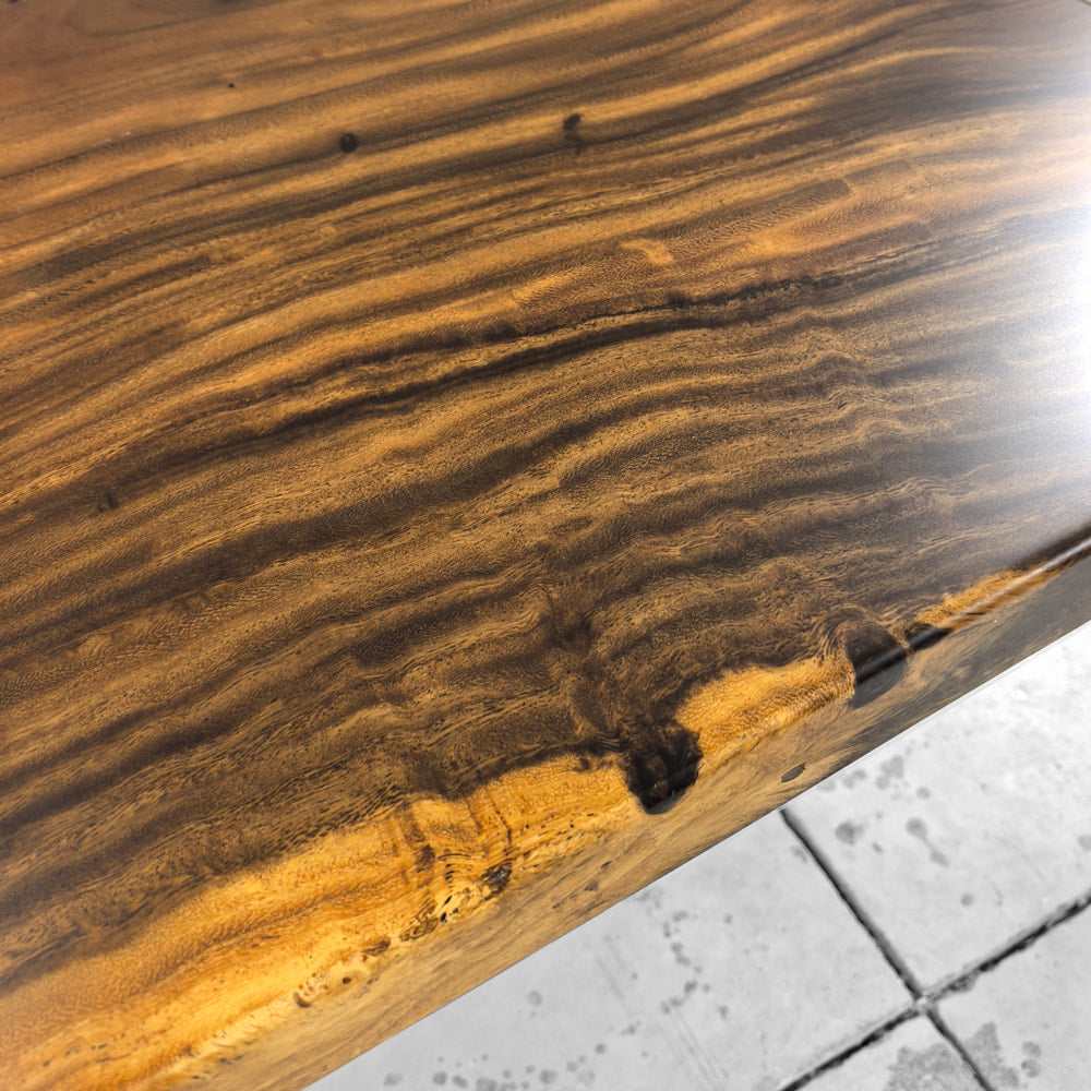 120 inch solid natural wood dining table with bench for 10-12 people