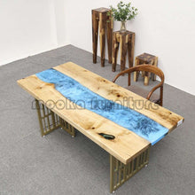 Load image into Gallery viewer, Resin River Table - MOOKAFURNITURE