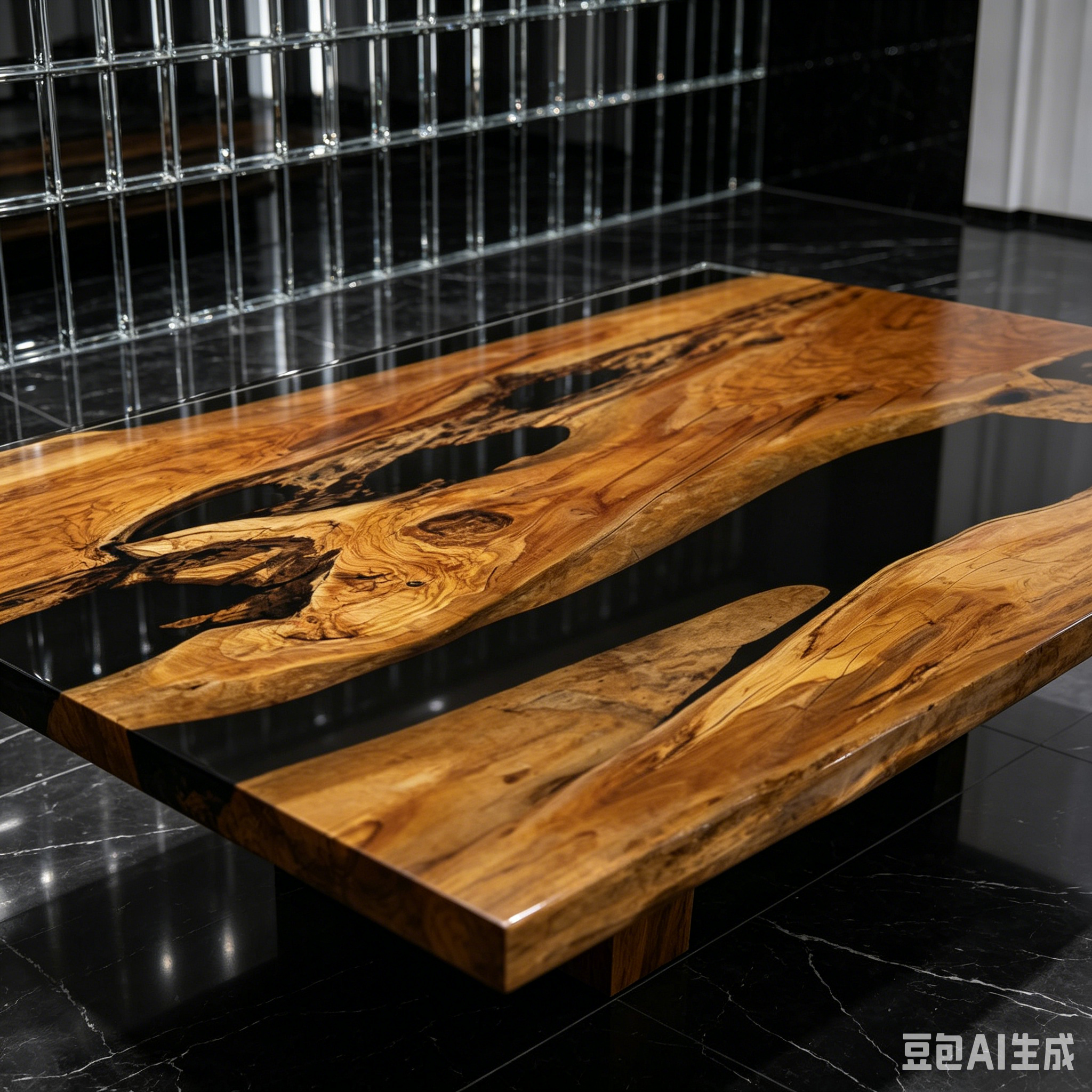 Luxury Italian olive wood river table heirloom table dining table for 8 seats