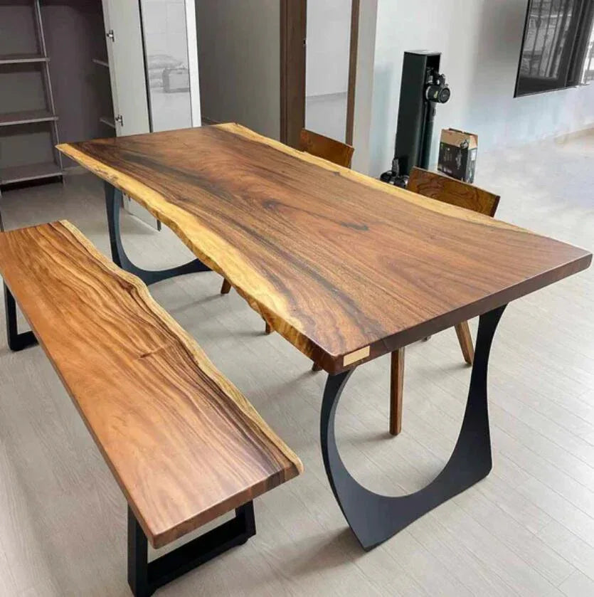 Metal Table Legs - 409 Cleo - 21W, 28H inch - Set of 2 pcs - Flowyline - MOOKA FURNITURE