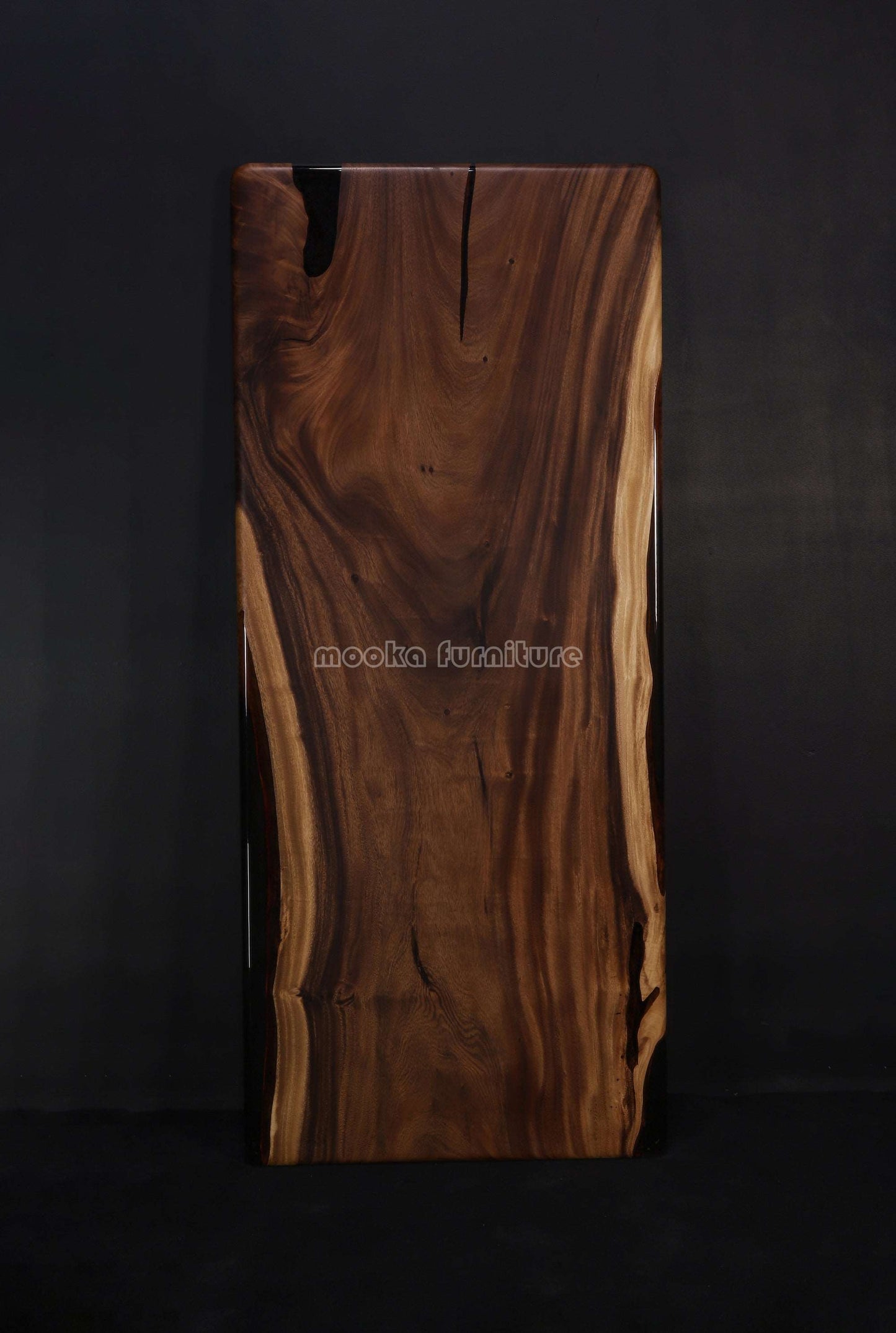 Resin Wood Dining Table - MOOKAFURNITURE