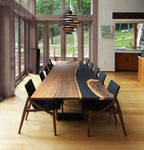 Personalized Luxury big size river table natural wood live edge dining table - MOOKA FURNITURE