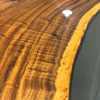 High-end dining table natural one piece wood river table 8-10 person - MOOKA FURNITURE