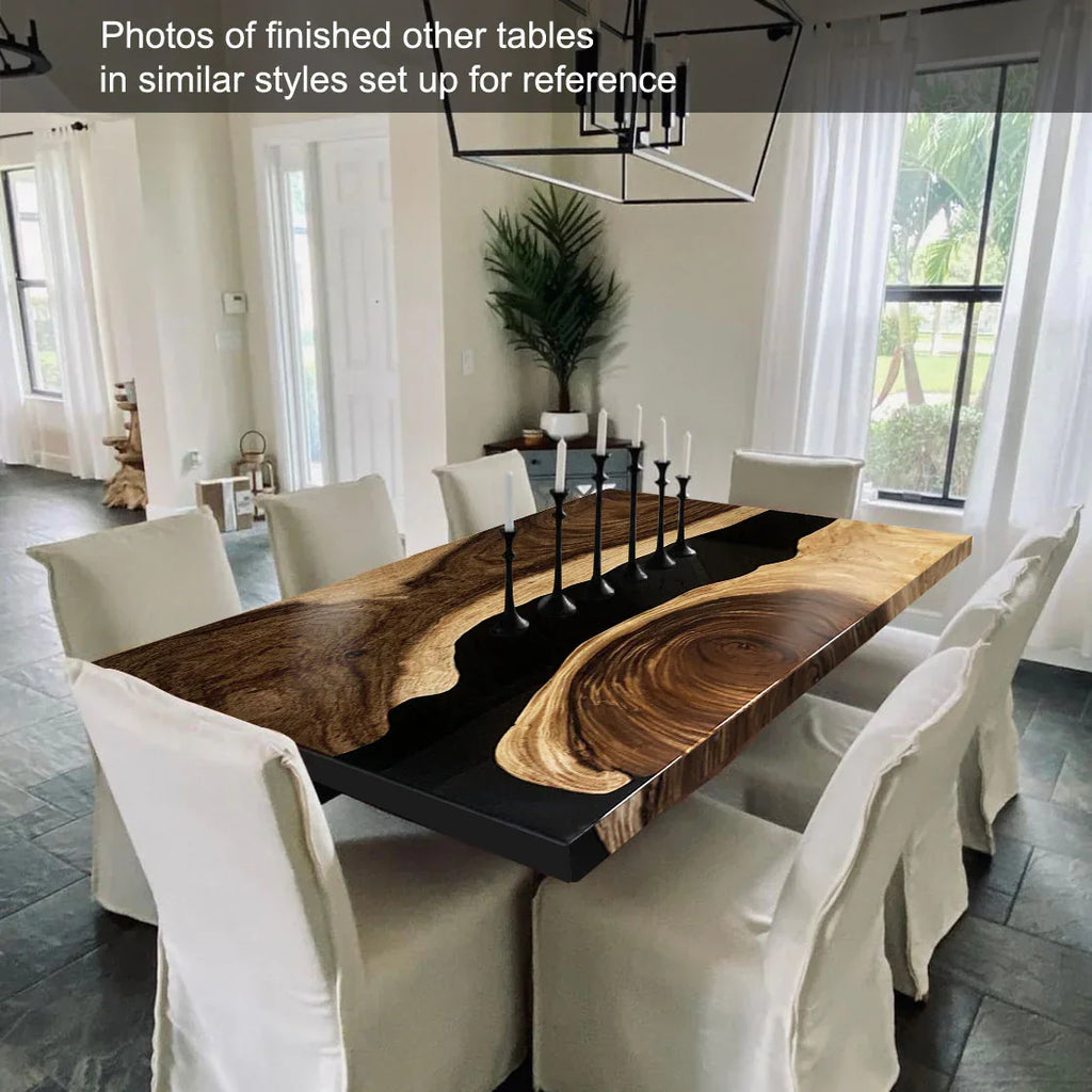 Decor with Bespoke river Table or 6-8 people - MOOKA FURNITURE