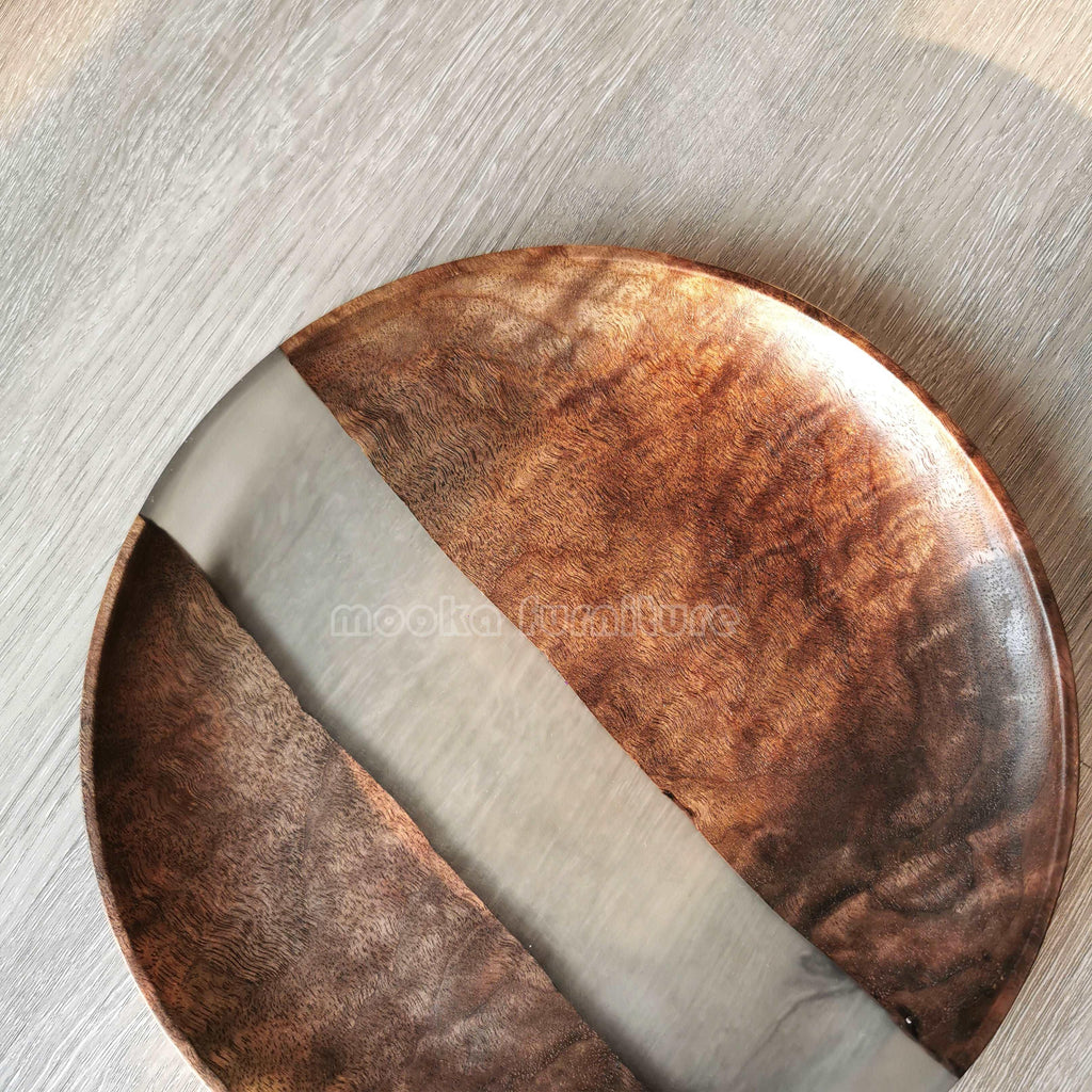 BLACK WALNUT RESIN TRAY FREE SHIPPING - MOOKA FURNITURE