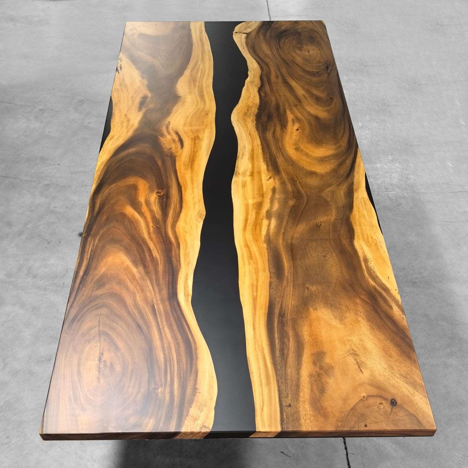 Big family dining table for 10-12 people black river table extra wide - MOOKA FURNITURE