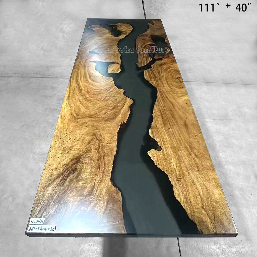 Resin Wood Dining Table - MOOKA FURNITURE
