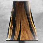 Large size unique river table communal table 10ft long for 10-12 people - MOOKA FURNITURE