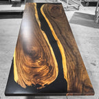 12ft Long river table for 12-14 people big dining room custom made wood bespoke table - MOOKA FURNITURE
