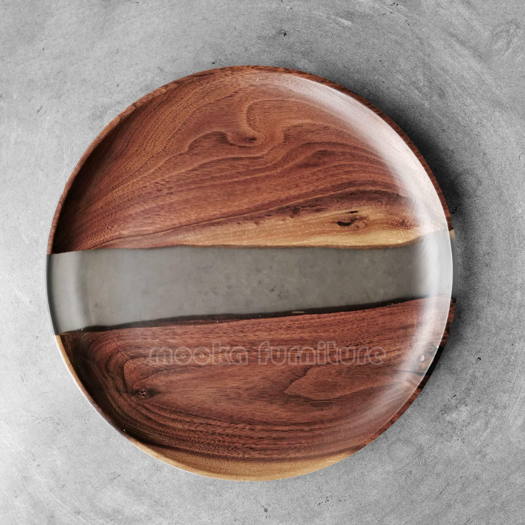 BLACK WALNUT RESIN TRAY FREE SHIPPING MKTY011-24B - MOOKA FURNITURE