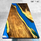 Resin Wood Dining Table - MOOKA FURNITURE