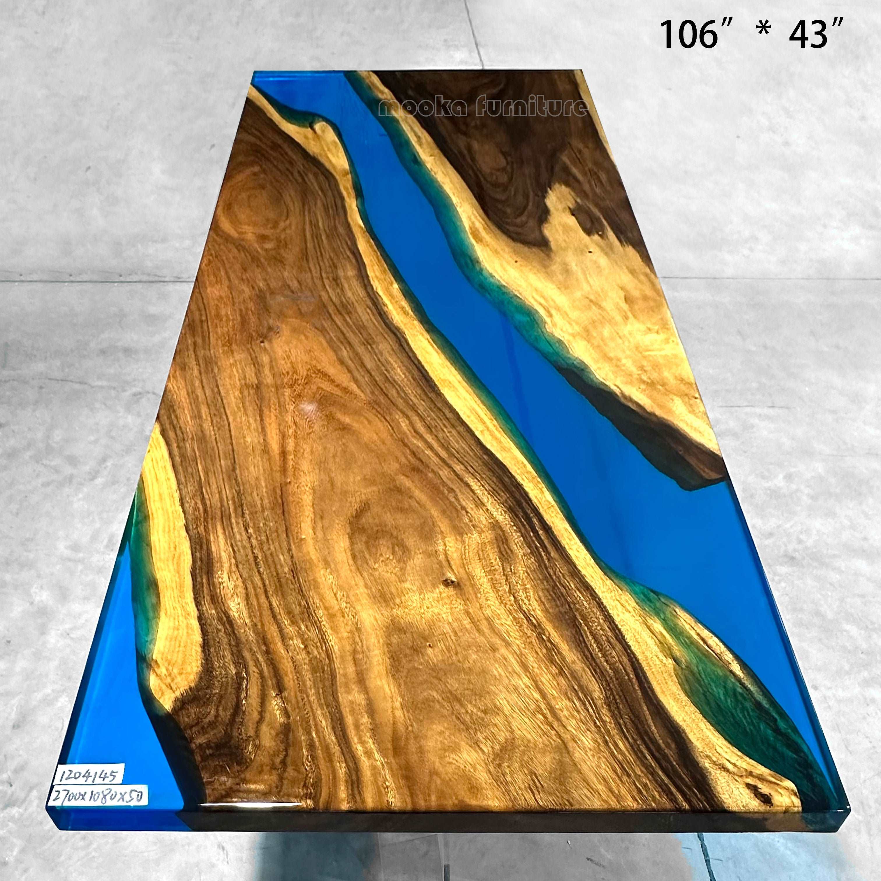 Resin Wood Dining Table - MOOKA FURNITURE