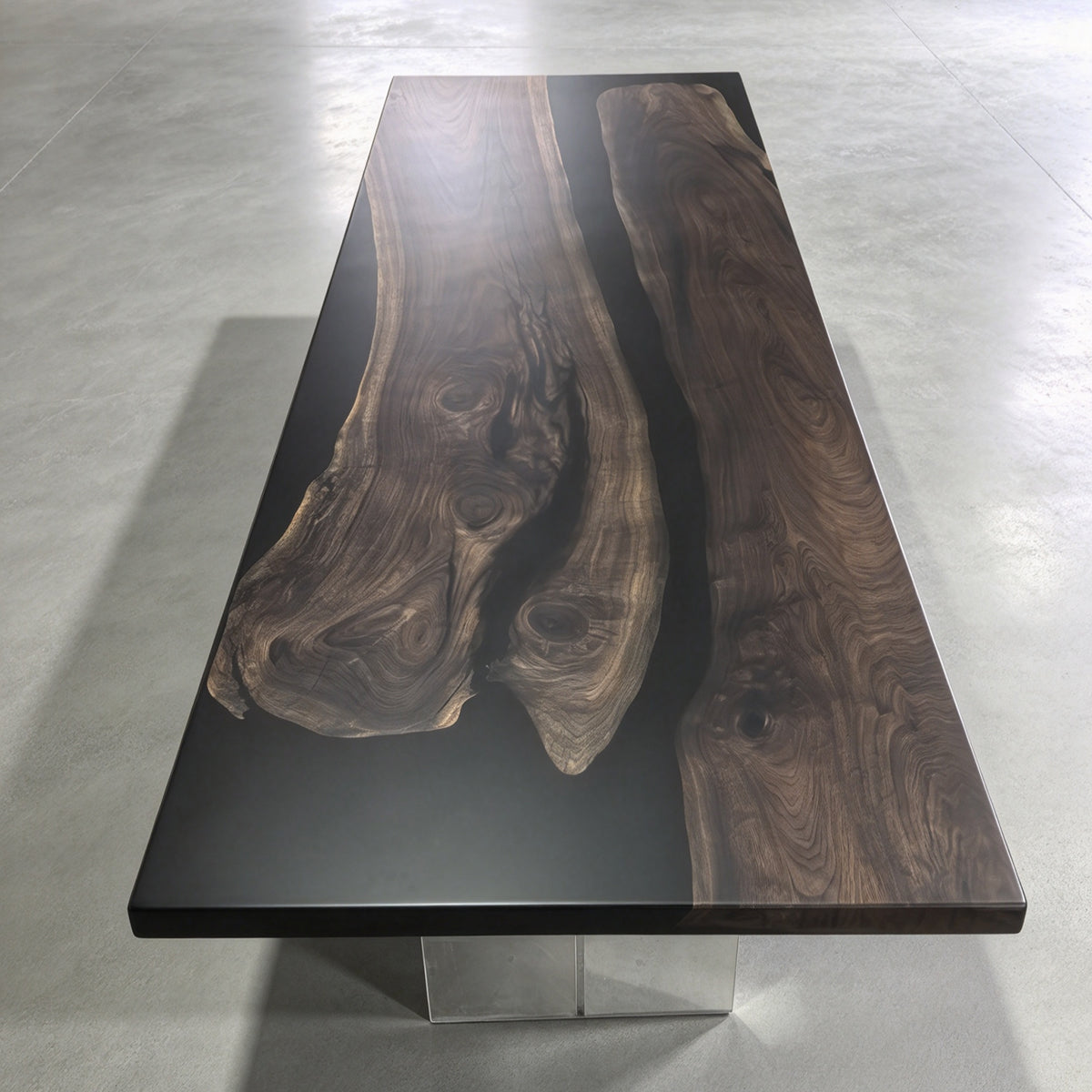 10feet meeting room table black walnut solid wood eye-catching conference table for 10 seats