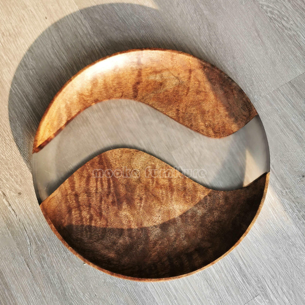 BLACK WALNUT RESIN TRAY FREE SHIPPING - MOOKA FURNITURE