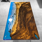 Handmade seawave costal style river table dining table for 8 people - MOOKA FURNITURE